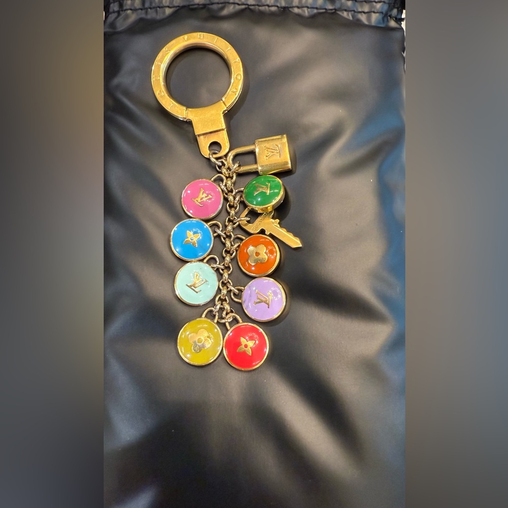 - SOLD - Louis Vuitton Multicolor Keychain / Bag Charm